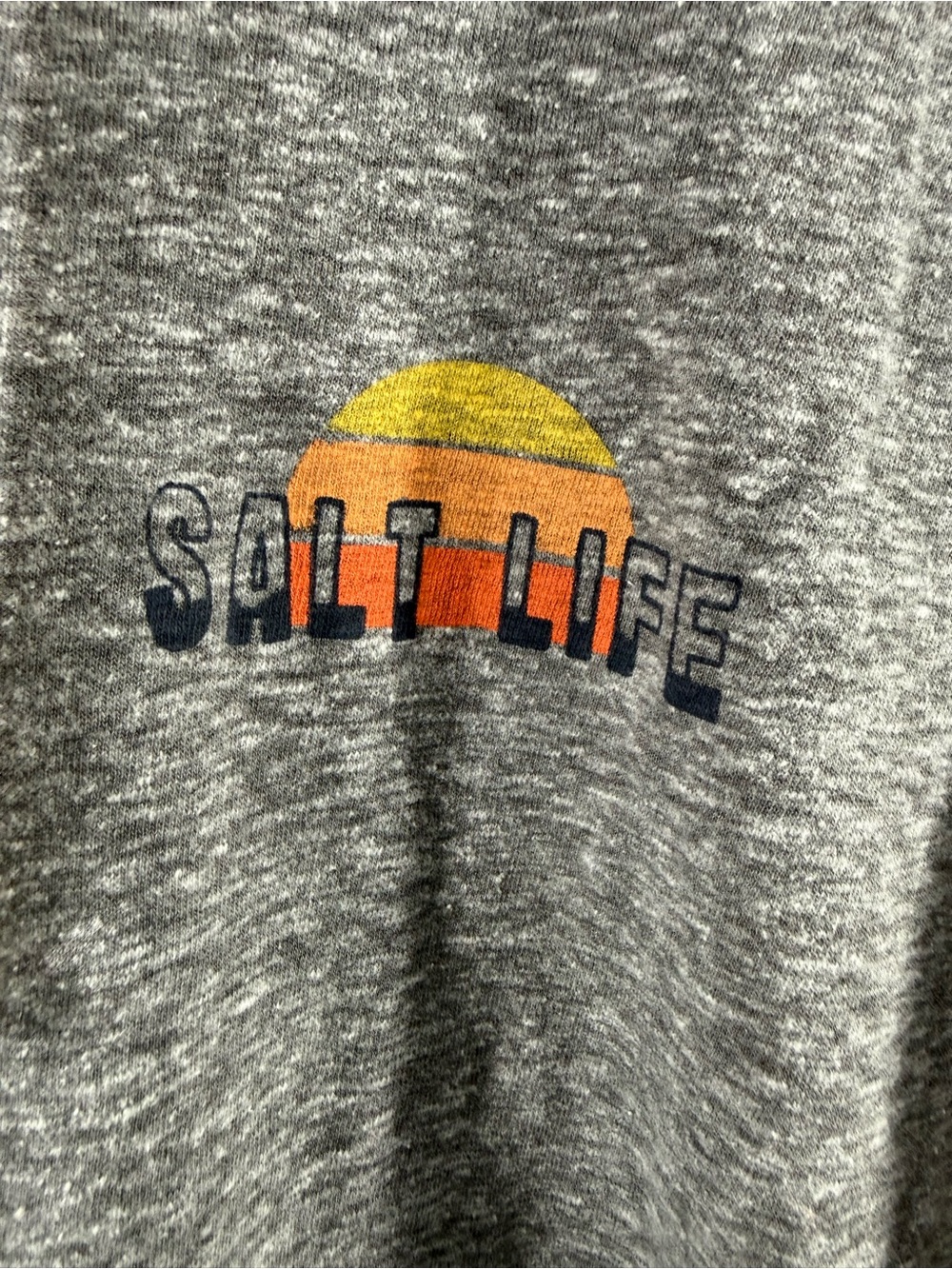 Salt Life Live Salty Lightweight Hooded Pullover Hoodie Gray Women’s Small